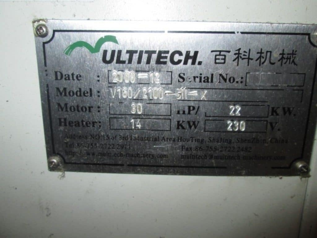 2008 Multitech V160/2100 – photo 10 of 13