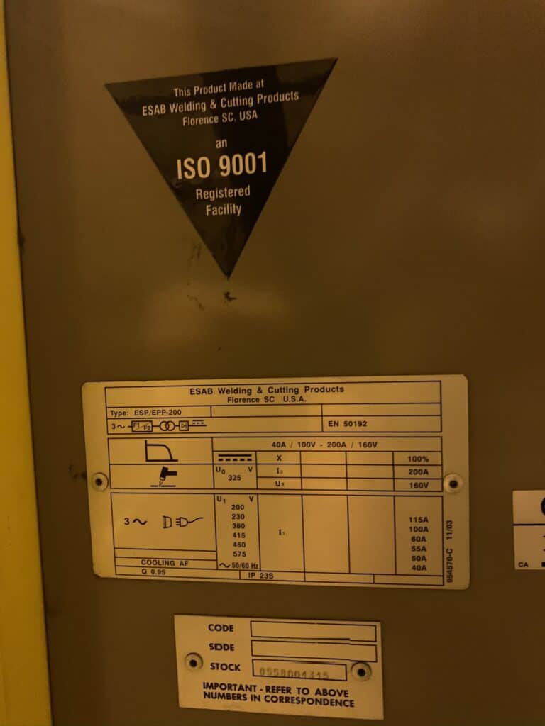 2006 Esab Piecemaker Plus