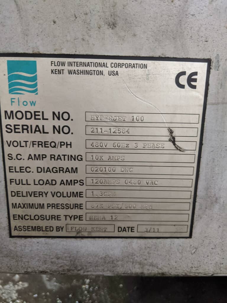 2011 Flow Mach 4 7320b