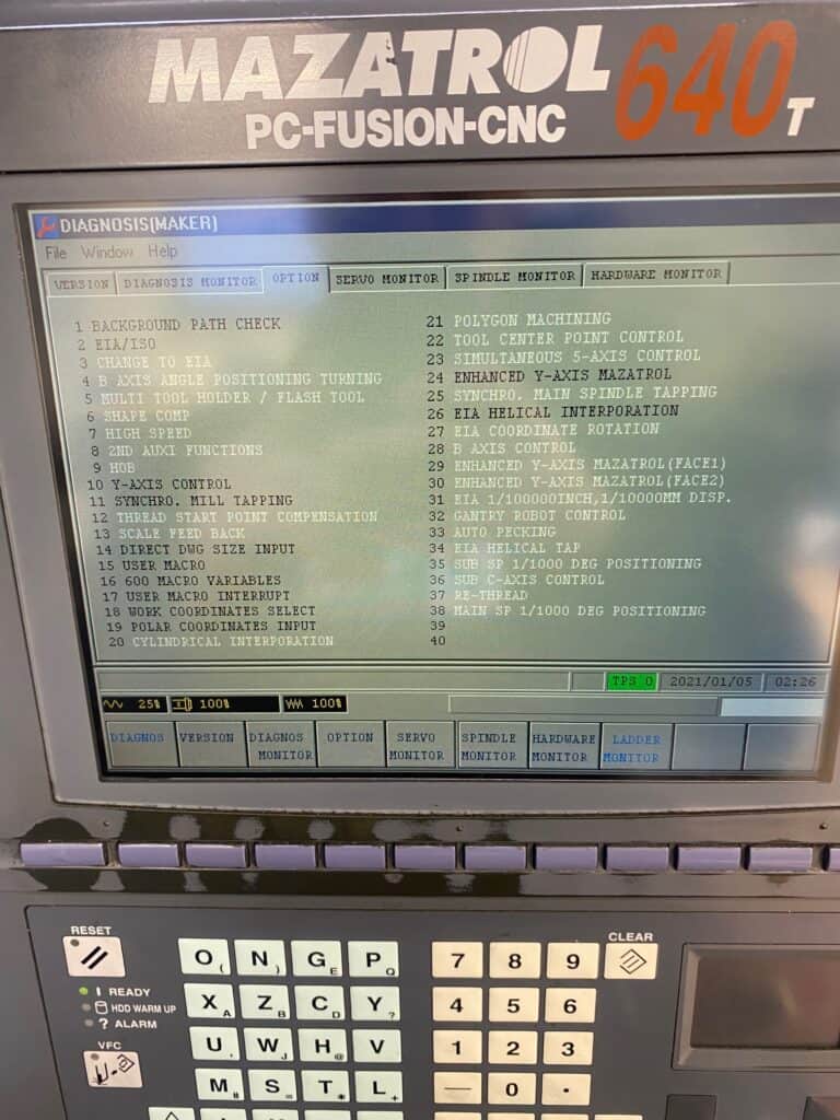 2001 Mazak Super Quick Turn 250MY