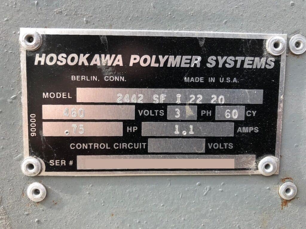 2006 Polymer Systems 2442 SF I 2220