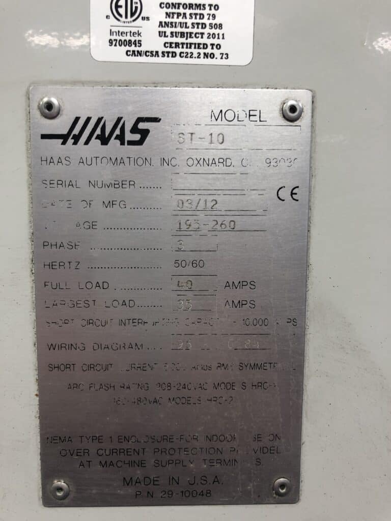 2012 Haas ST-10