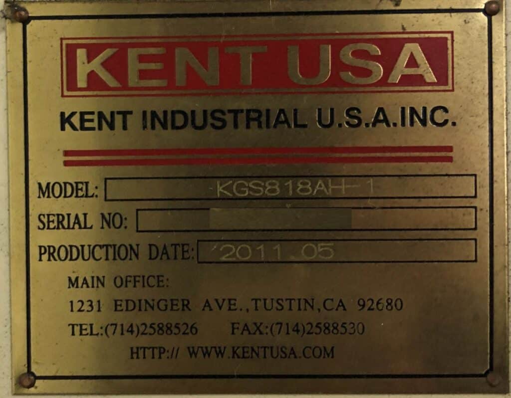 2011 Kent KGS-818AH
