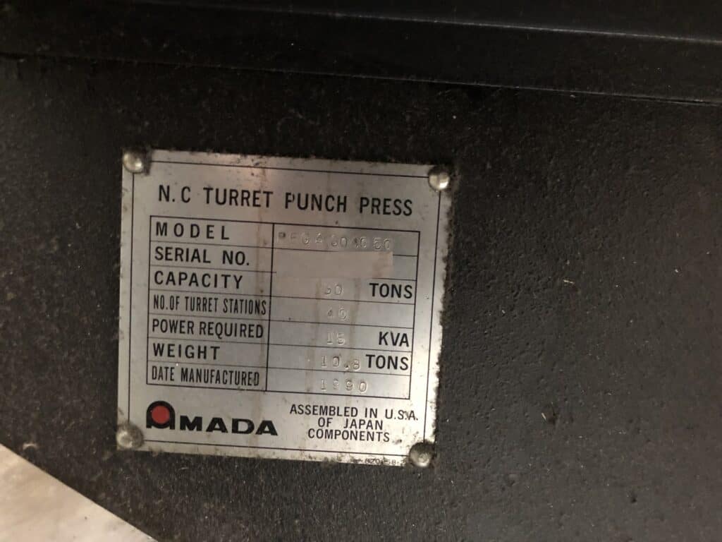 1990 Amada Pega 30-40-50