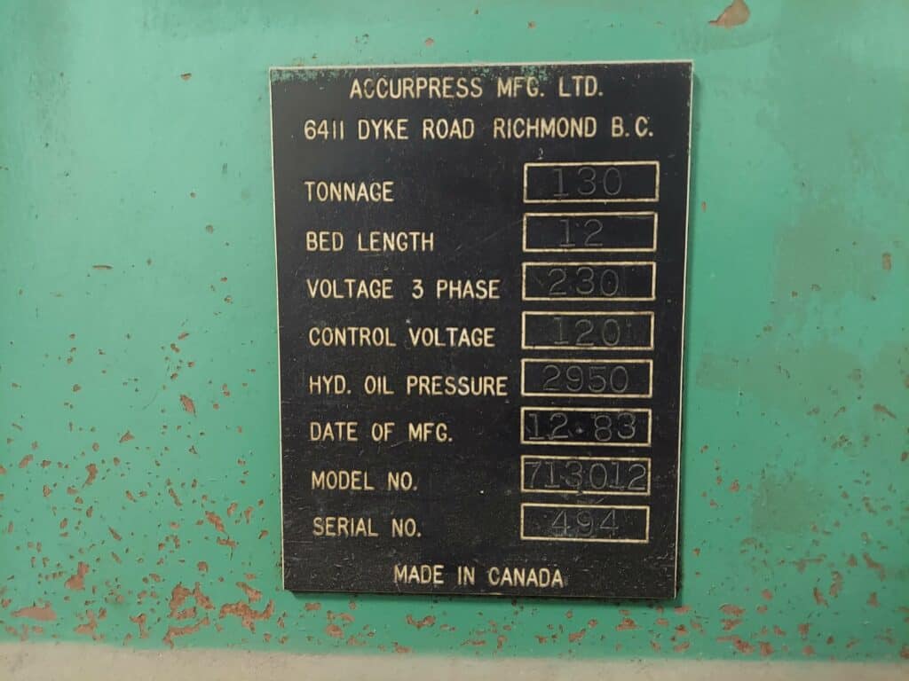 Accurpress 713012