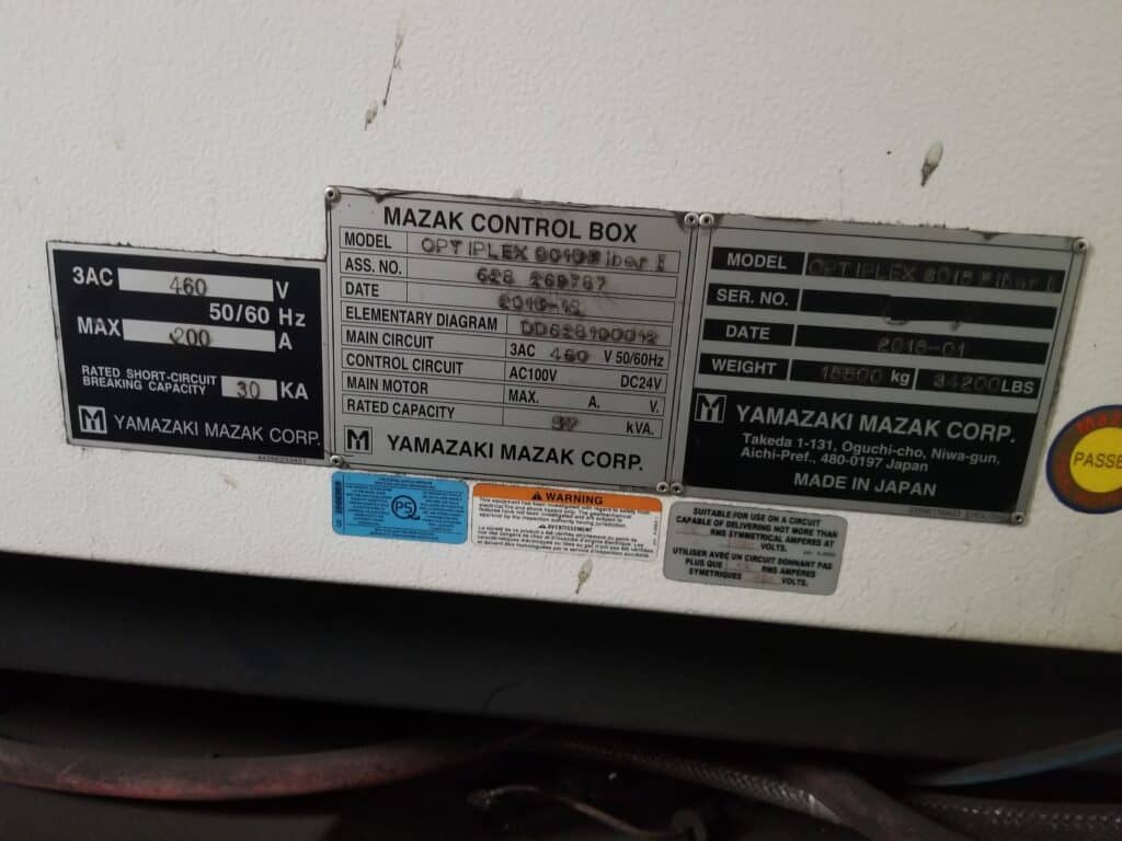 2016 Mazak Optiplex 3015 Fiber