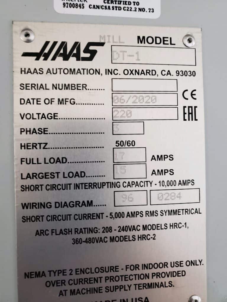 2020 Haas DT-1