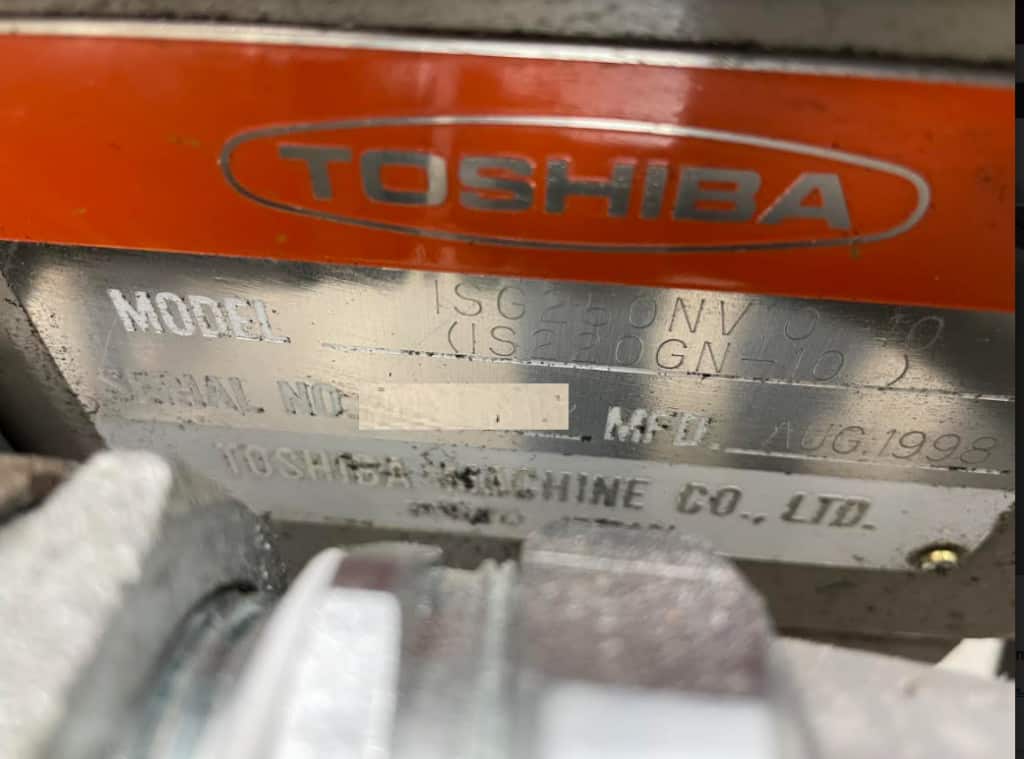 1998 Toshiba ISG250NV10-10A 250