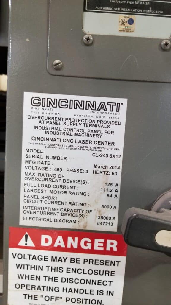 2014 Cincinnati CL-940