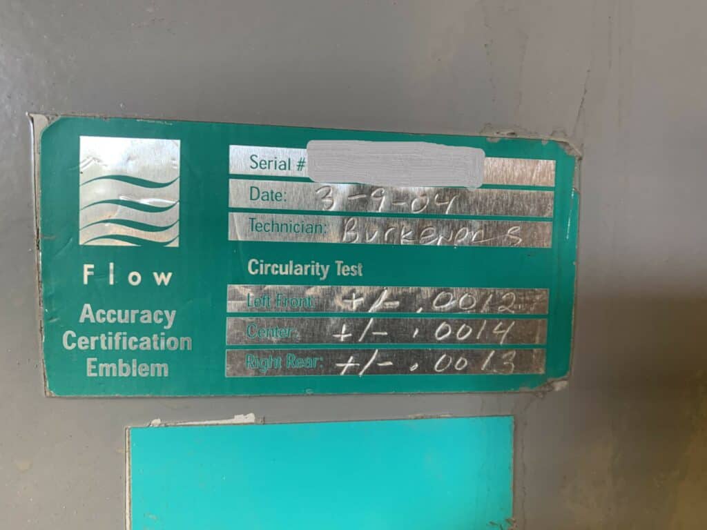 2004 Flow IFB 6012