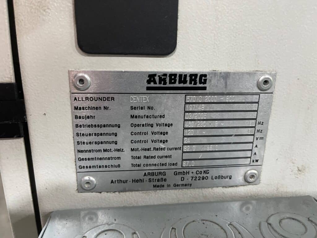 2005 Arburg 570C 2000-800 – photo 10 of 10