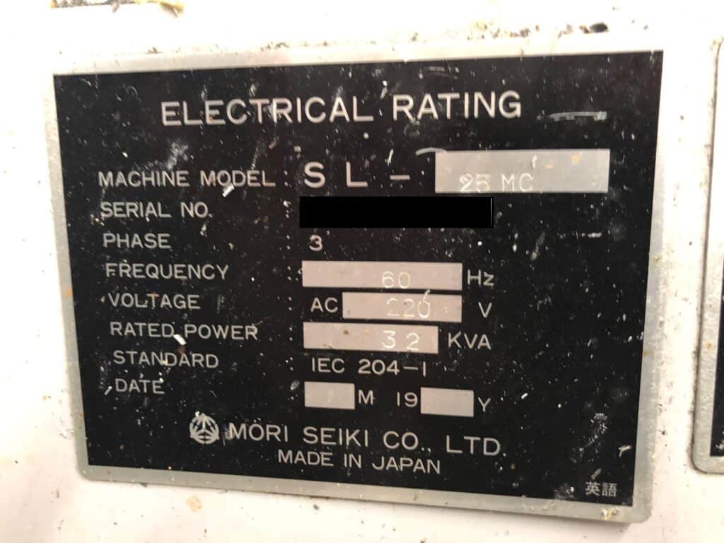 1998 Mori Seiki SL-25MC