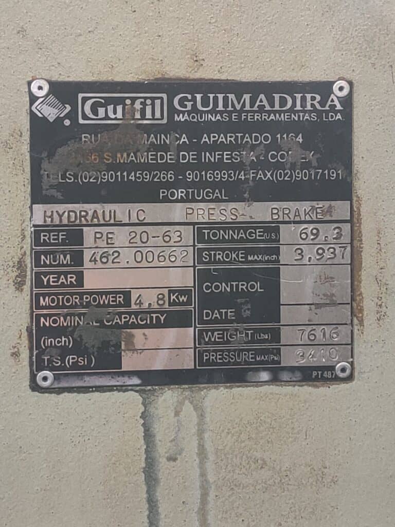 2001 Guifil PE 20-63