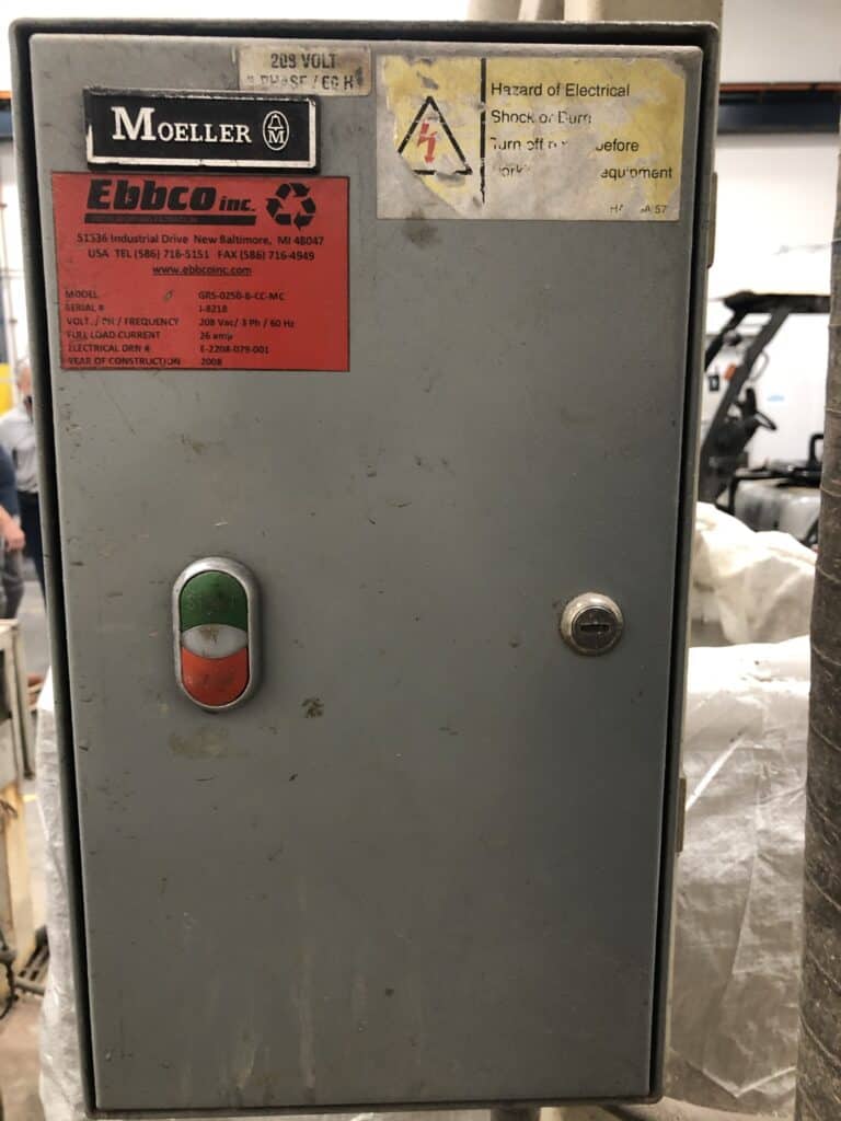2008 Ebbco Abrasive Removal System