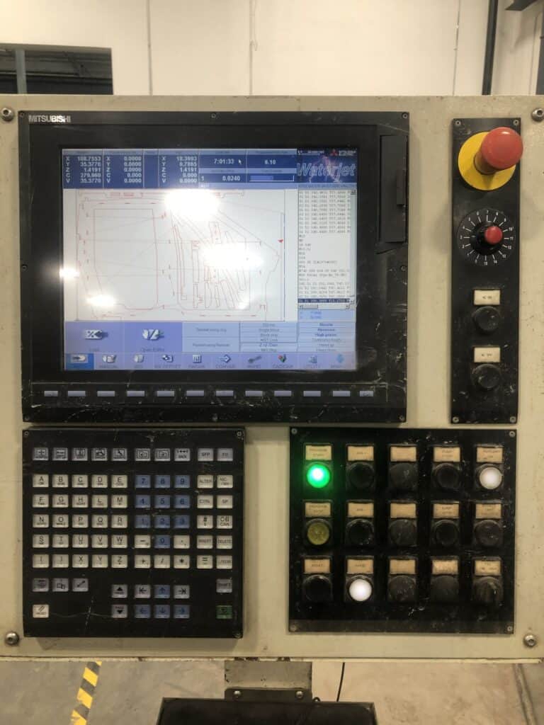 Used Mitsubishi M700 Waterjet Control For Sale