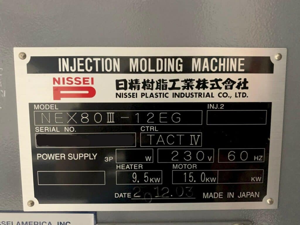 2012 Nissei NEX80III-12EG