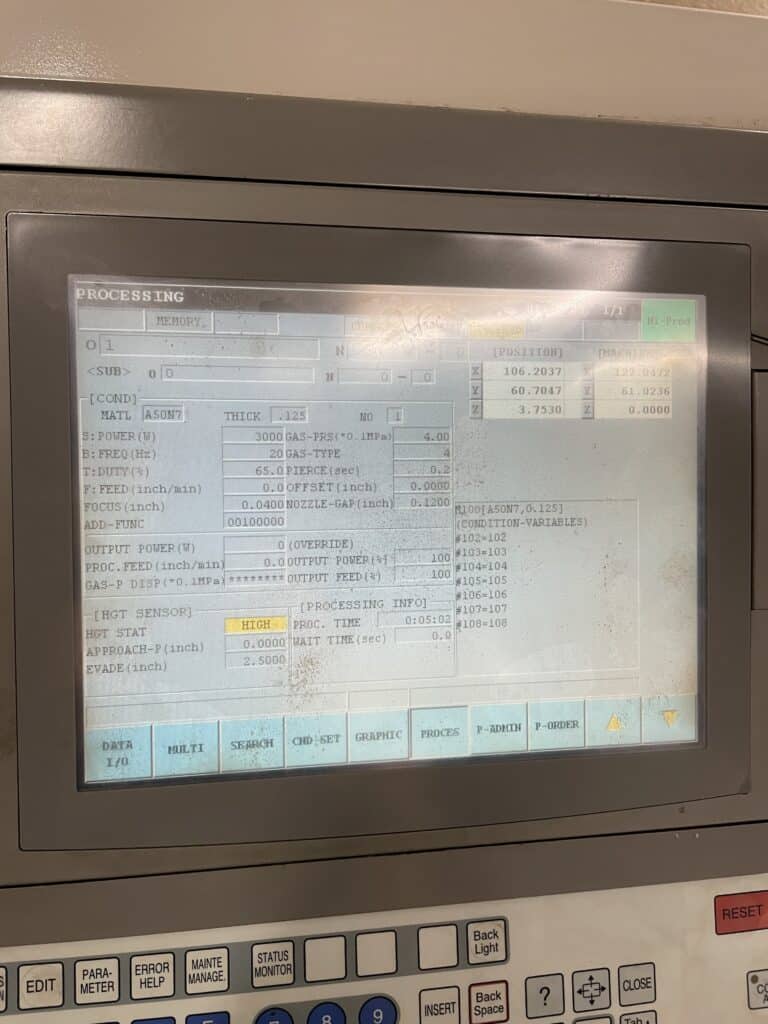 Used Mitsubishi LVP 3015 3500 CNC Lasers For Sale