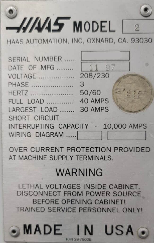 1997 Haas VF-2