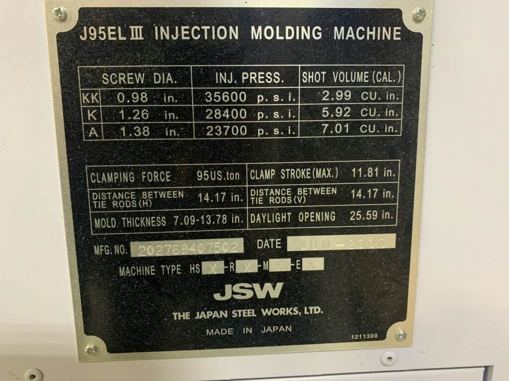 2003 JSW J95ELIII