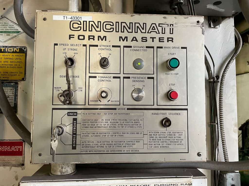 Used Cincinnati 600FM18 Press Brake For Sale