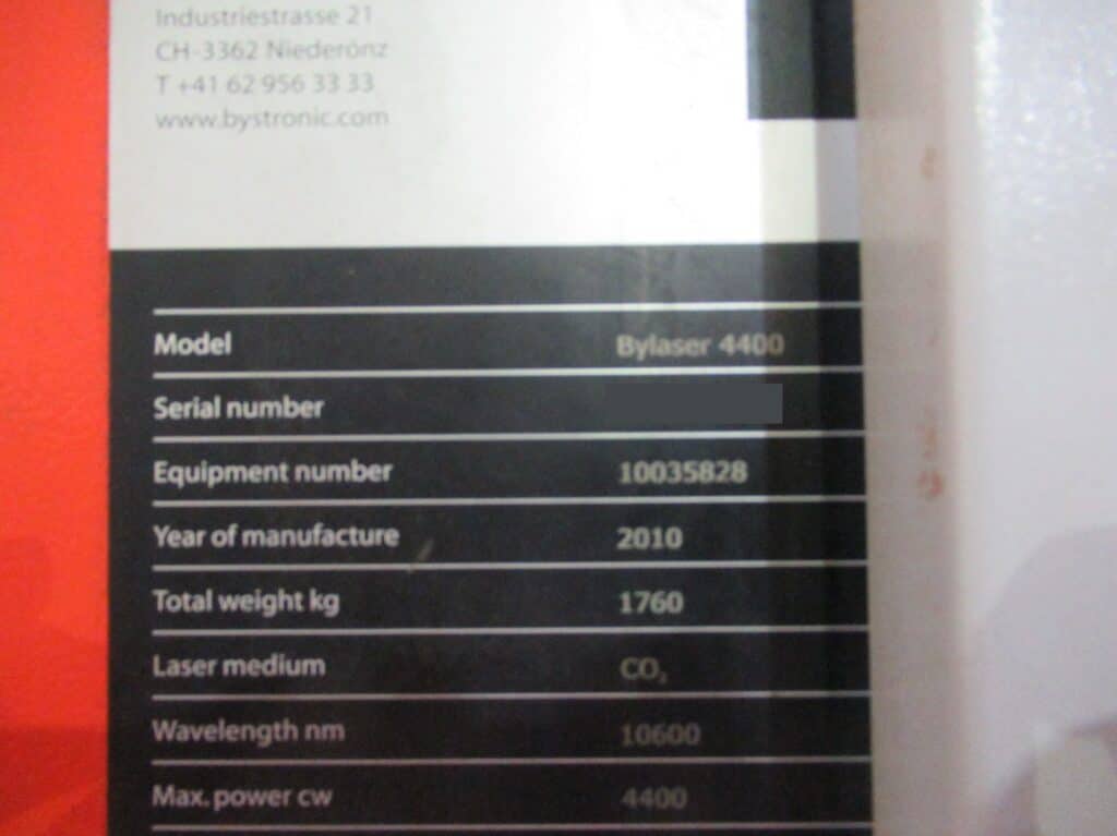 Used Bystronic Bystar 3015 CNC Laser for Sale