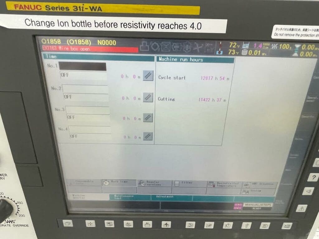 Used Fanuc Robocut a-OiE EDM Wire For Sale