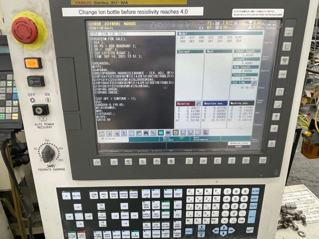 Used Fanuc a 01E EDM Wire For Sale
