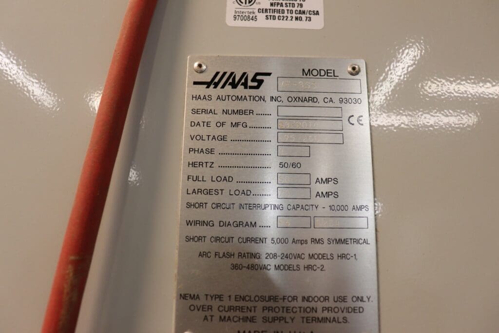 Used Haas VF-3SS CNC Vertical Machining Center for Sale