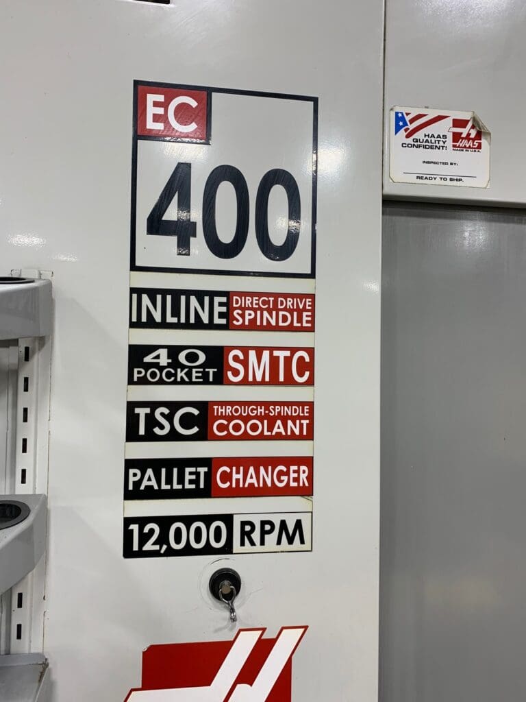 Used Haas EC-400 CNC Horizontal Machining Center For Sale