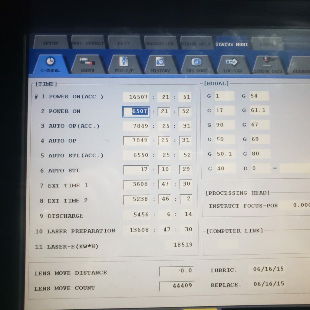 Used Mitsubishi ML3015 EX-45CF Laser For Sale