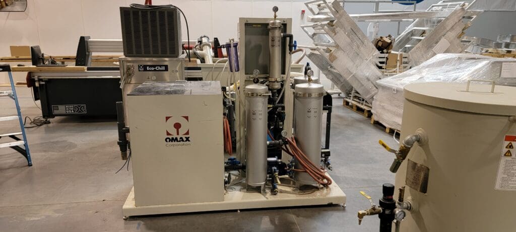 Used Omax Closed Loop System Waterjet Auxiliary Equipment For Sale