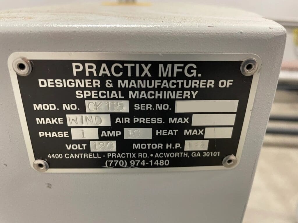 Used Practix MFG OK-115 Printing Equipment for Sale
