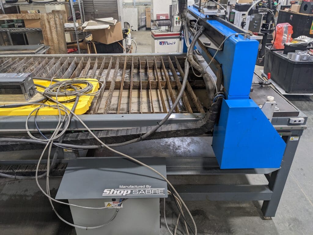 Used Shopsabre SideKick 8 CNC Router Plasma Table for Sale