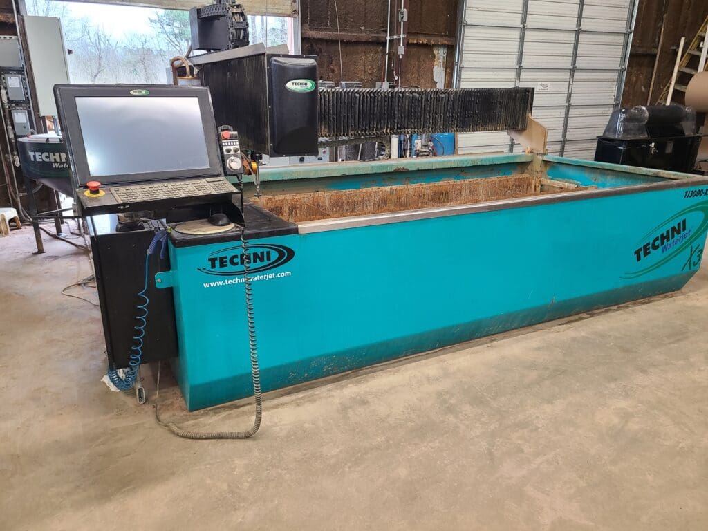 Used Techni Jet TJ3000-X3 CNC Waterjet For Sale