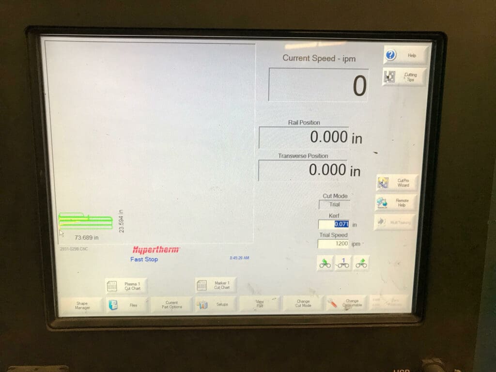Used AKS G1020 Plasma Cutter For Sale