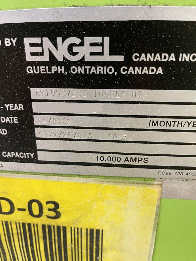 Used Engel ES 1050/200 Injection Molding Machine for Sale