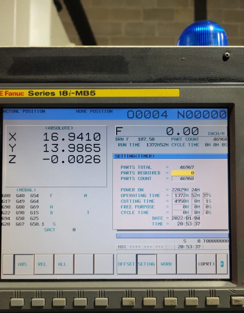 Used Fadal 6030HT Vertical Machining Center for Sale