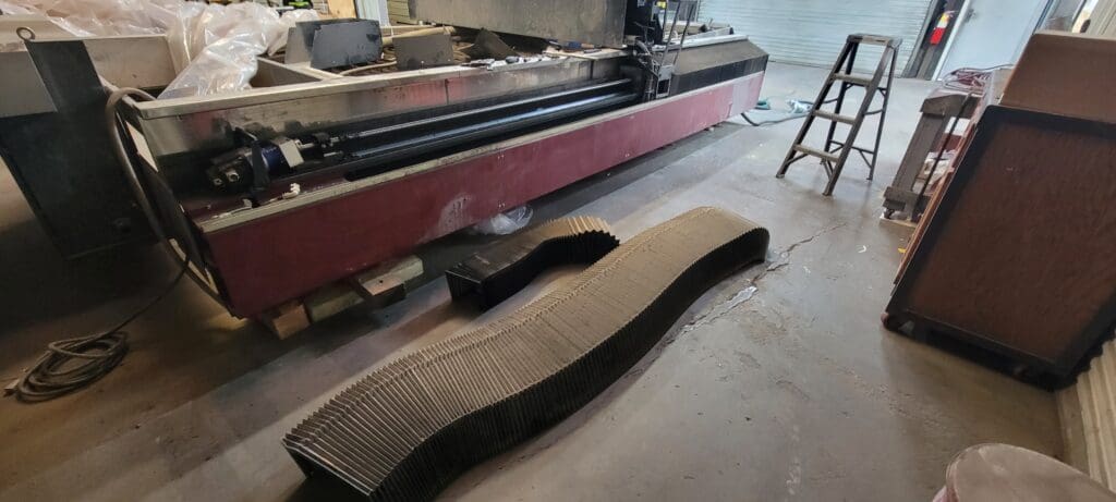 Used Mitsubishi Suprema DX612 Bellows Waterjet Auxiliary Equipment For Sale