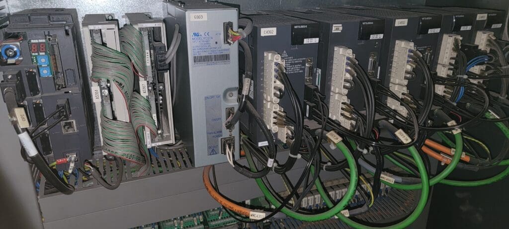 Used Mitsubishi Suprema DX612 Electrical Cabinet Waterjet Auxiliary Equipment For Sale