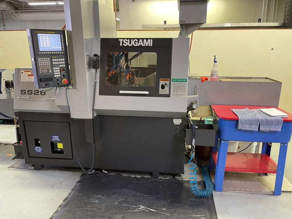 Used Tsugami SS26 CNC Swiss Lathe For Sale