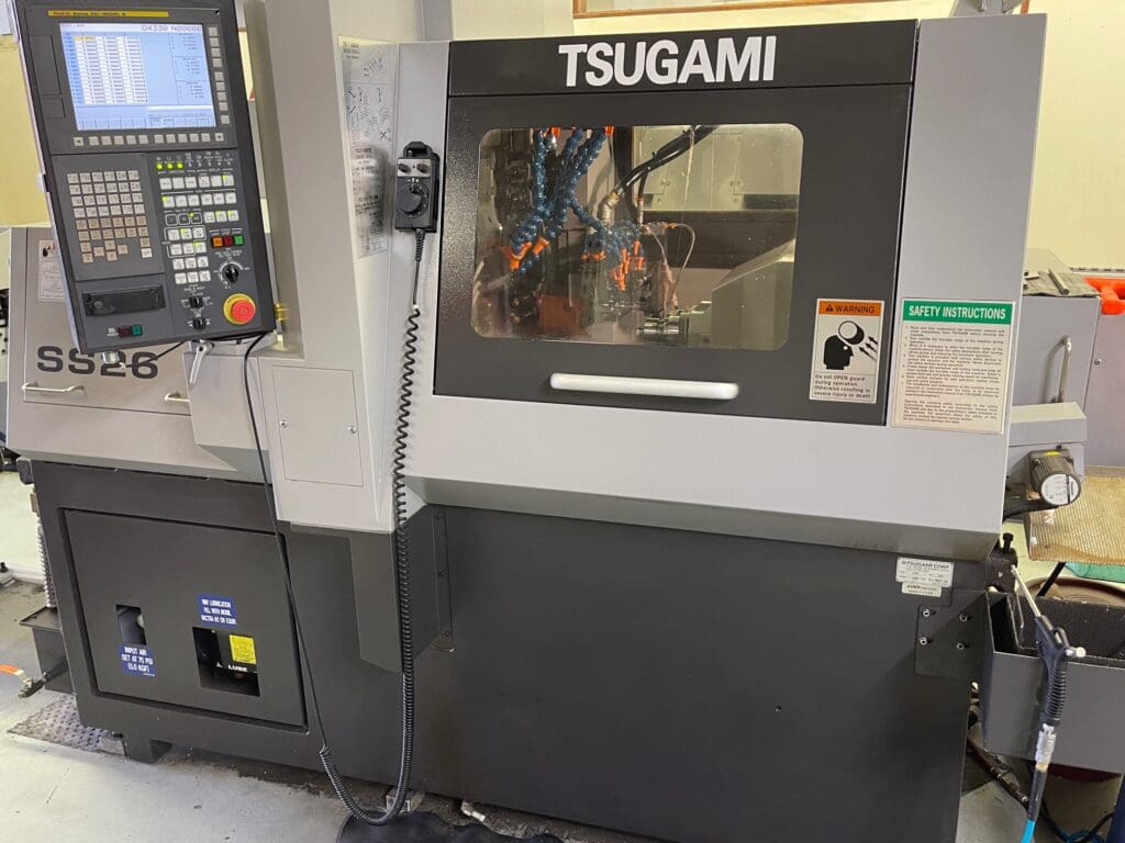 Used Tsugami SS26 CNC Swiss Lathe For Sale