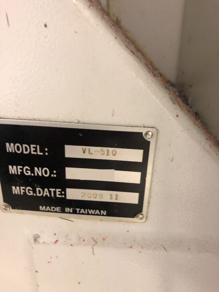 Used Manford VL-510 Vertical Machining Center for Sale