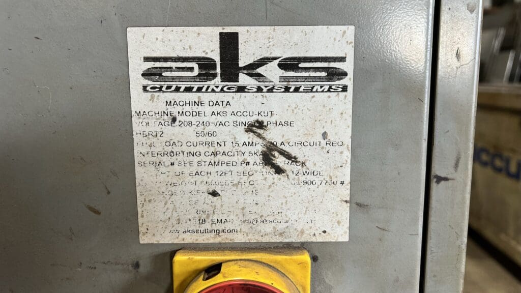 Used AKS AccuKut P1024 Plasma Cutter For Sale