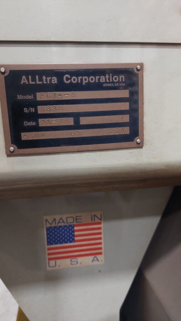 Used Alltra PG14-8 Plasma Cutter For Sale