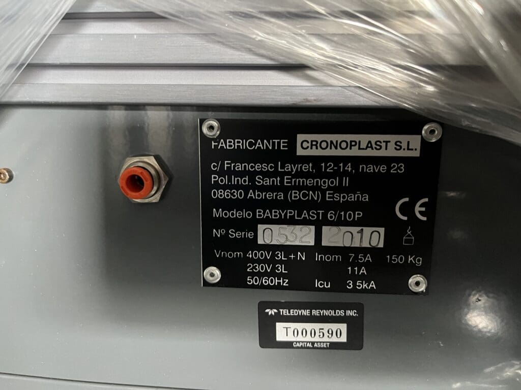 Used BabyPlast 6/10P Injection Molding Machine For Sale