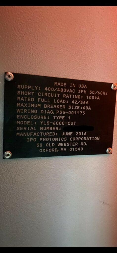 Used HK FL3015 CNC Laser For Sale