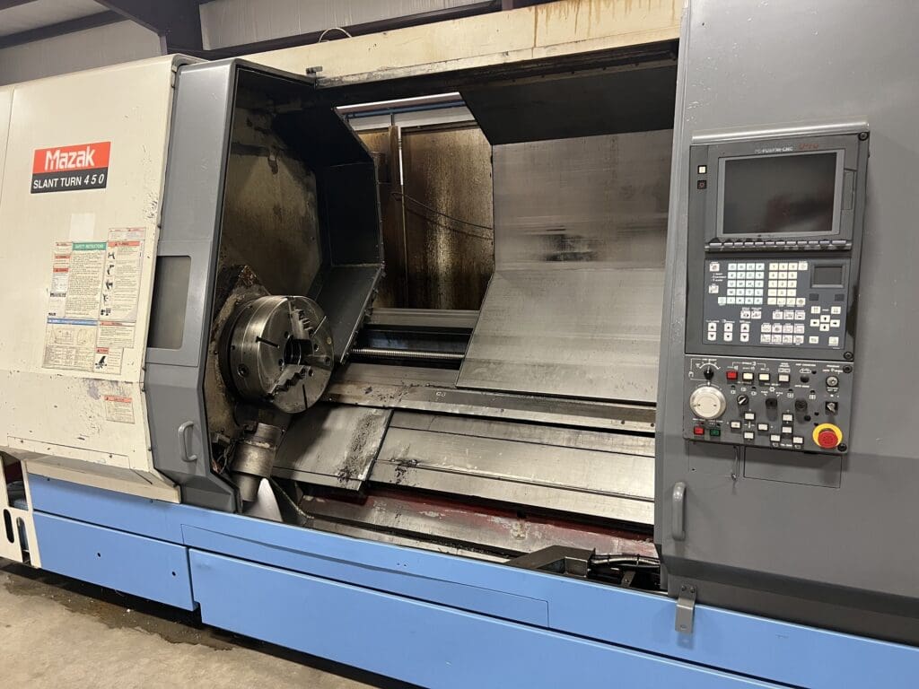 Used Mazak Slant Turn 450 CNC Lathe For Sale