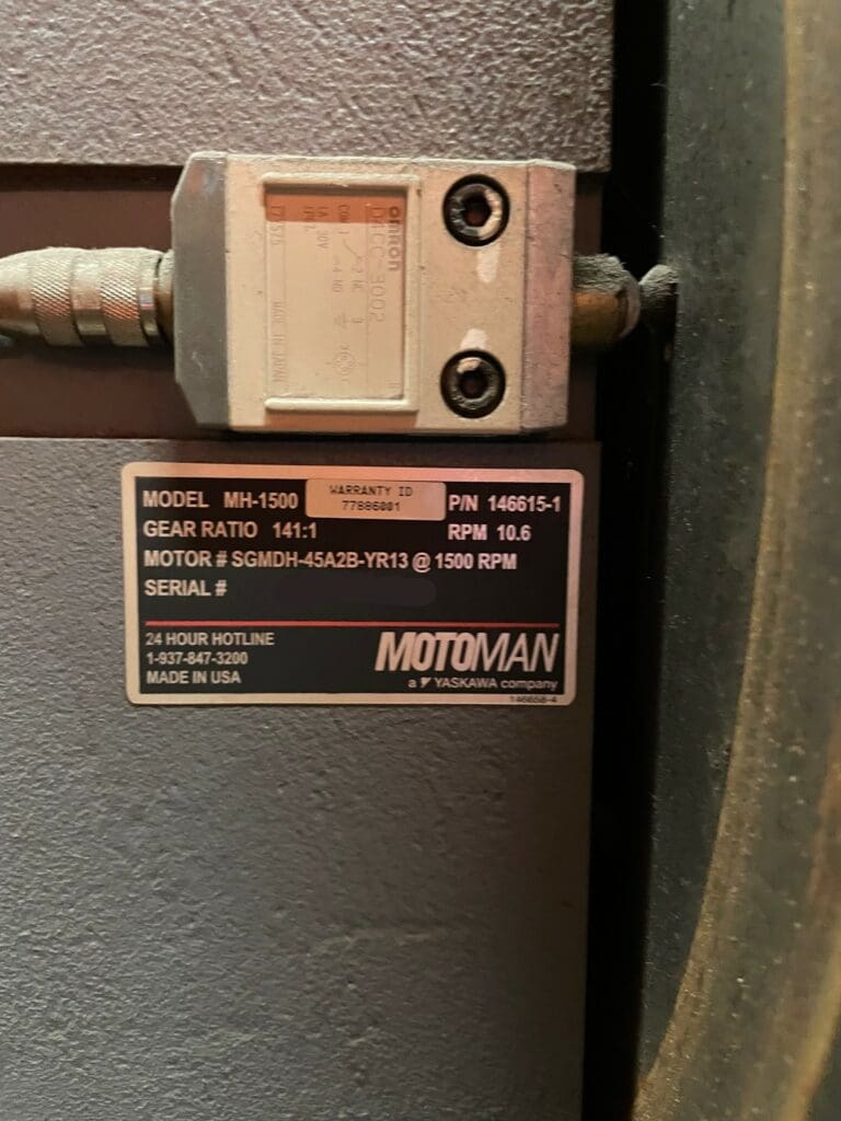 Used Motoman EA1400N Robotic Welder For Sale