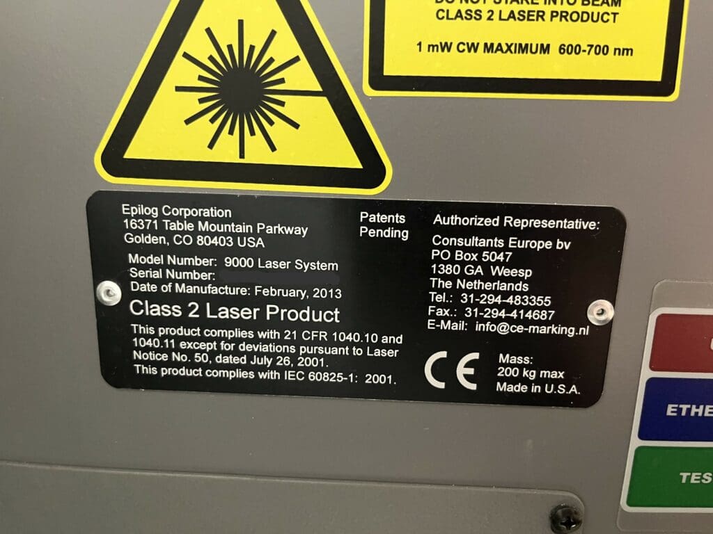 2013 Epilog Legend 36EXT-9000 Laser, photo 5 of 5