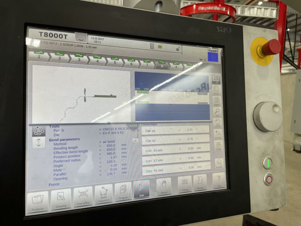 Used Trumpf TruBend 8600 Press Brake For Sale